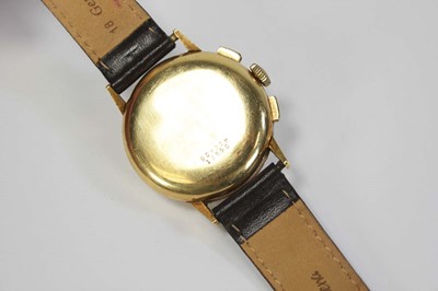 Lot 458 - A gentleman's yellow metal wristwatch by...