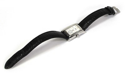 Lot 462 - A ladies stainless steel wristwatch by...
