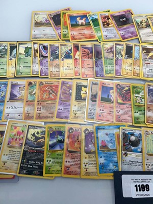 Lot 1199 - Approx. 80 Sleeved/Loose Vintage Pokémon cards...