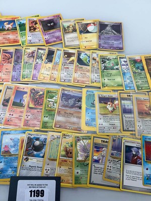 Lot 1199 - Approx. 80 Sleeved/Loose Vintage Pokémon cards...