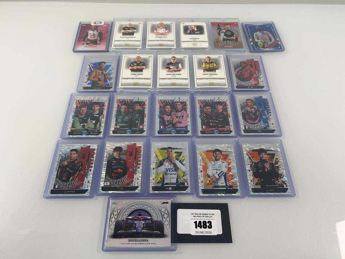 Lot 1483 - (22) 15 Top Loaded Formula 1 trading cards...