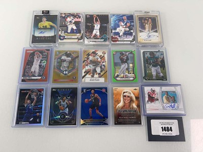 Lot 1484 - (15) Various sports trading cards including...