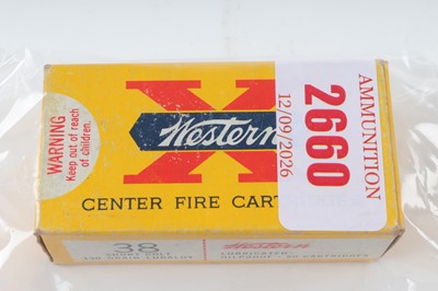 Lot 2660 - (S1) 50 x .38 Short Colt Western 130gr cartridges