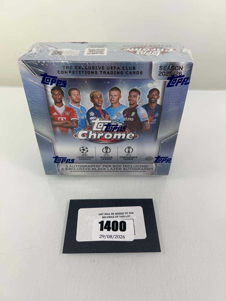 Lot 1400 - Topps Chrome UEFA Club Competitions 2025/26...