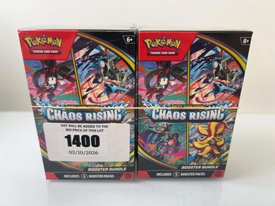 Lot 1400 - 2x Pokémon TCG: Mega Evolution - Chaos Rising...