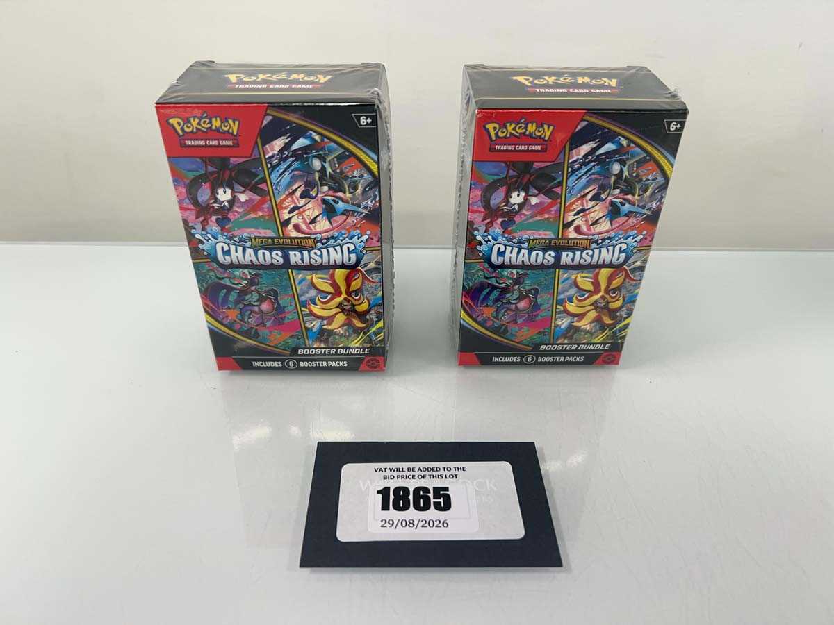 Lot 1865 - 2x Pokémon TCG: Mega Evolution - Chaos Rising...