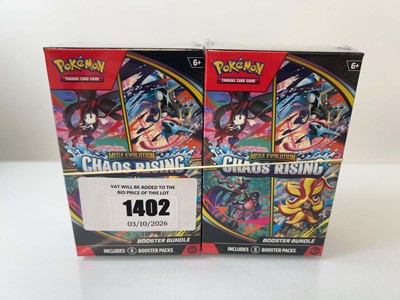Lot 1402 - 2x Pokémon TCG: Mega Evolution - Chaos Rising...