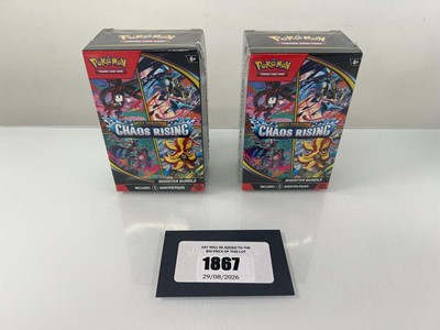 Lot 1867 - 2x Pokémon TCG: Mega Evolution - Chaos Rising...