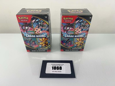Lot 1868 - 2x Pokémon TCG: Mega Evolution - Chaos Rising...