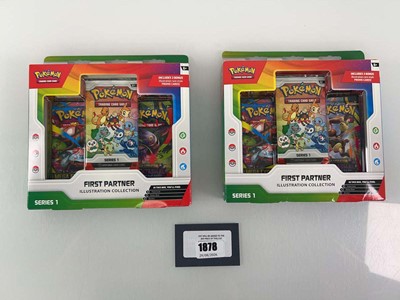 Lot 1878 - 2x Pokémon TCG: First Partner Illustration...