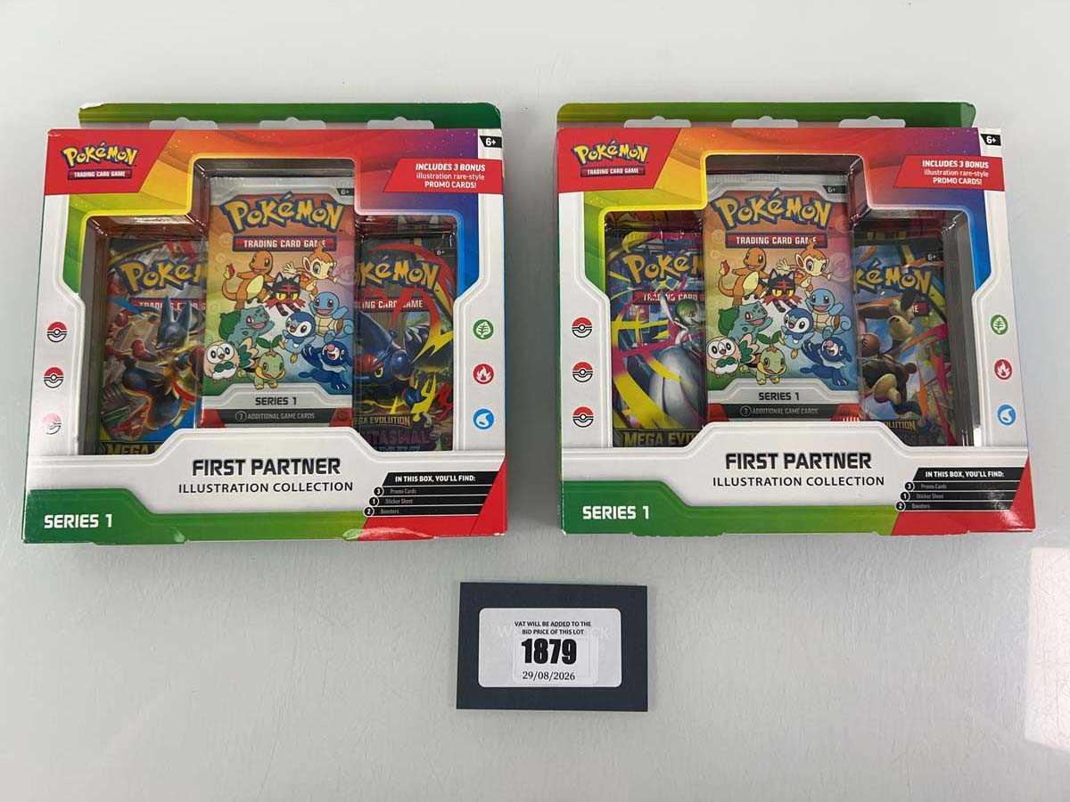 Lot 1879 - 2x Pokémon TCG: First Partner Illustration...