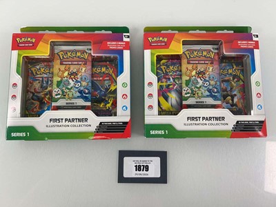 Lot 1879 - 2x Pokémon TCG: First Partner Illustration...