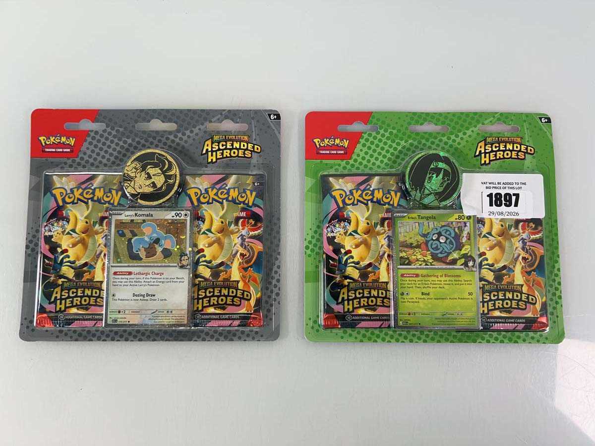 Lot 1897 - 2x Pokémon TCG: Mega Evolution - Ascended...