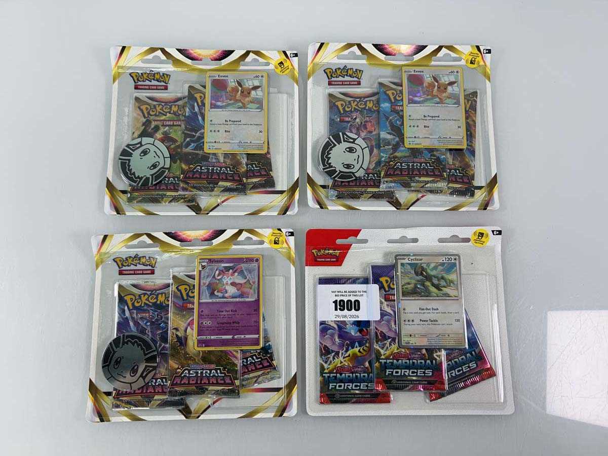 Lot 1900 - (4) 3x Pokémon TCG: Sword & Shield - Astral...