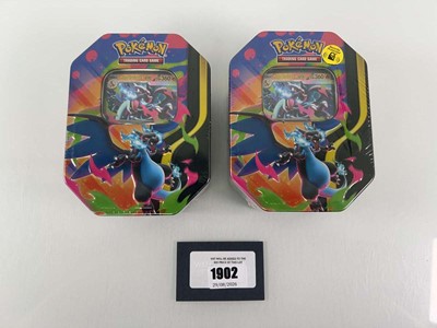 Lot 1902 - 2x Pokémon TCG: Mega Charizard Tins