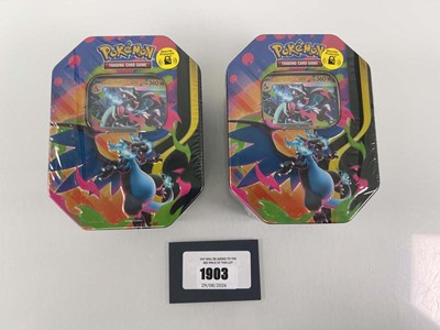 Lot 1903 - 2x Pokémon TCG: Mega Charizard Tins