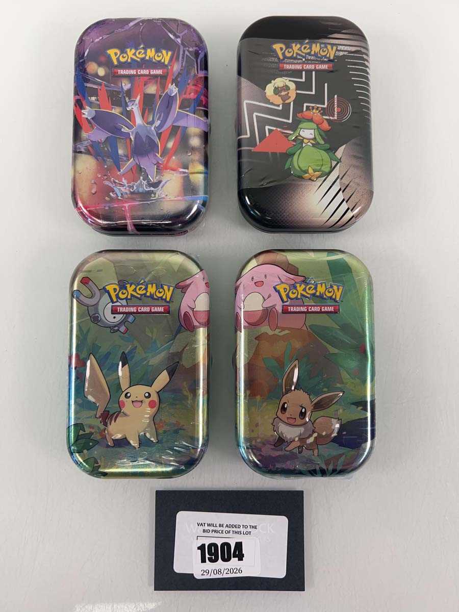 Lot 1904 - (4) Pokémon TCG: Kanto Friends Mini Tin (2),...