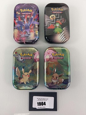 Lot 1904 - (4) Pokémon TCG: Kanto Friends Mini Tin (2),...