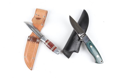 Lot 1219 - Winchester 440 sheath knife and Norwegian...