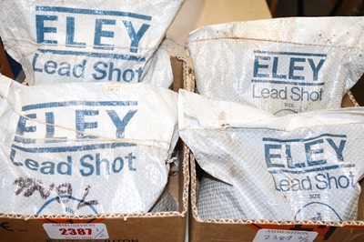 Lot 2387 - Four x 10kg bags Eley lead shot (2 x No.5, 2 x...