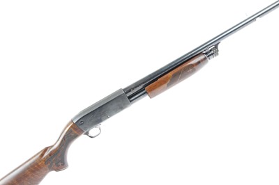 Lot 877 - (S2) 12 bore Ithaca Model 37 Featherlight Pump-...
