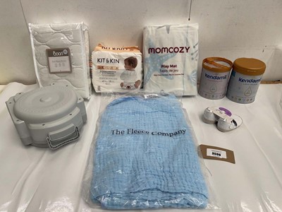 Lot 3452 - Cot mattress protector, Size 3 nappies,...