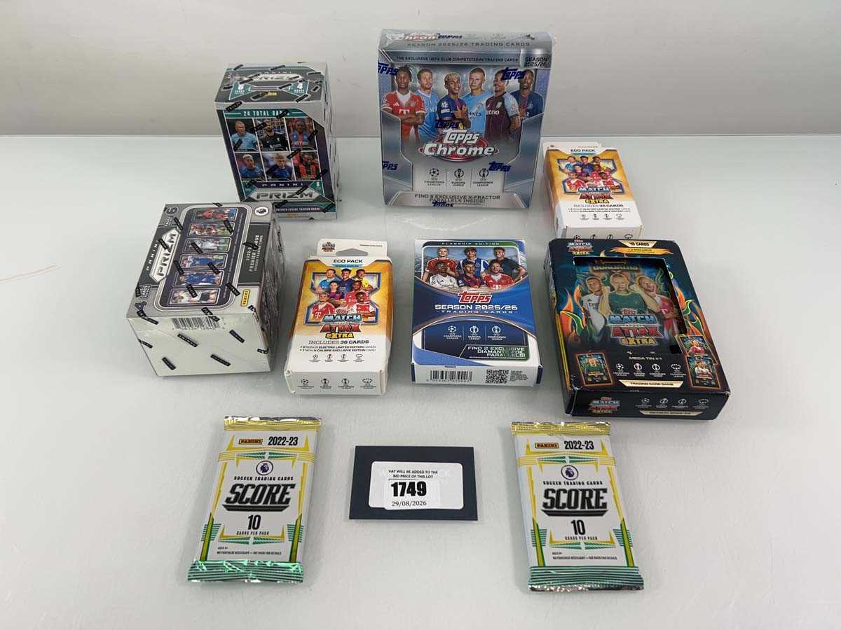 Lot 1749 - Quantity of various Football trading card...