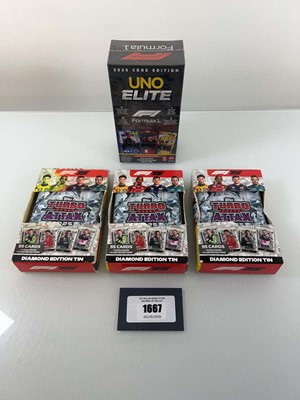 Lot 1667 - 3 Topps Formula 1 Turbo Attax 2025 Diamond...