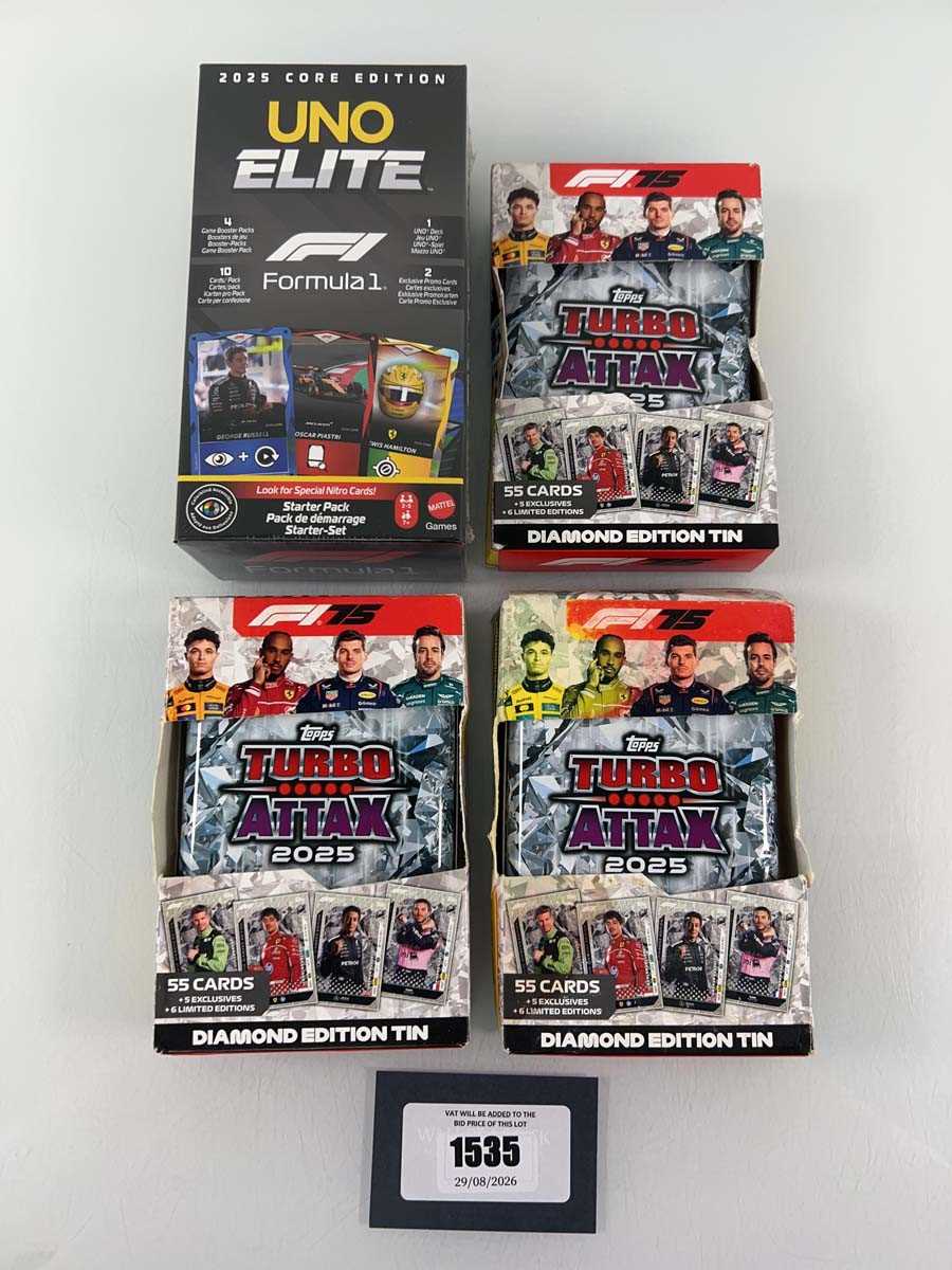 Lot 1535 - 3 Topps Formula 1 Turbo Attax 2025 Diamond...