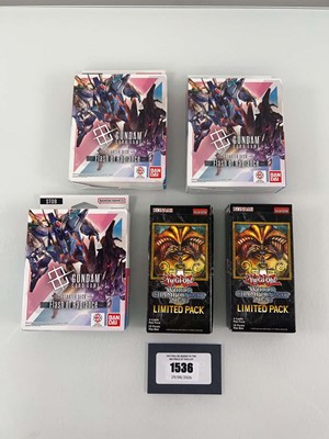 Lot 1536 - 3 Bandai Namco Gundam Card Game - Flash of...