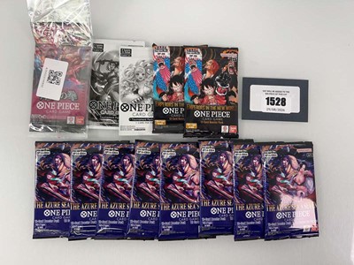 Lot 1528 - 10 One Piece TCG booster packs including The...