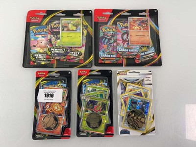 Lot 1916 - (5) Pokémon TCG: Mega Evolution - Chaos Rising...