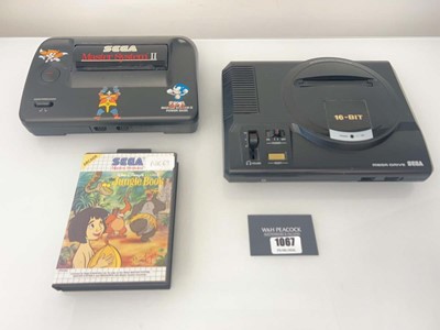 Lot 1067 - Sega Mega Drive 1 and Master System consoles...