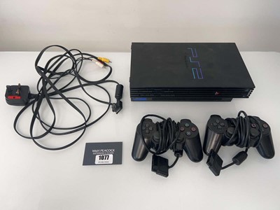 Lot 1077 - Sony PlayStation 2 with two controllers