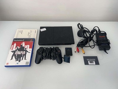 Lot 1081 - Sony PlayStation 2 Slimline with one...