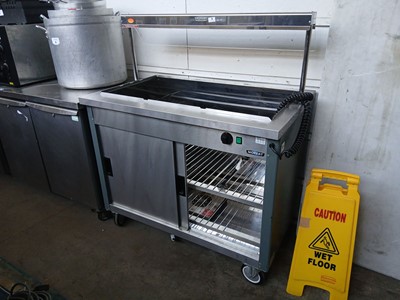 Lot 1 - 110cm electric Moffat mobile hot cupboard with...