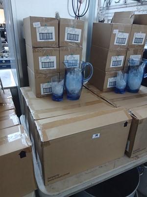 Lot 26 - 4x boxes containing 3 Strahl blue coloured...