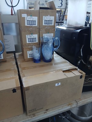 Lot 27 - 4x boxes containing 3 Strahl blue coloured...