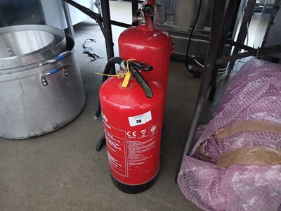 Lot 38 - 2x fire extinguishers