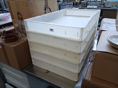 Lot 126 - 5 baker's dough trays