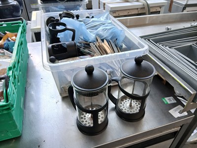 Lot 132 - Tray of coffee cafetières