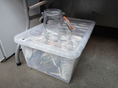 Lot 145 - Tray of mason storage jars