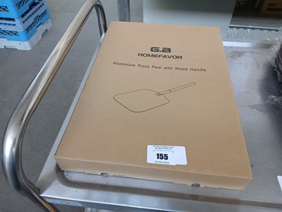 Lot 155 - Homefavor aluminium pizza peel with wooden...