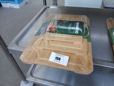 Lot 156 - 3 x bamboo chopping boards