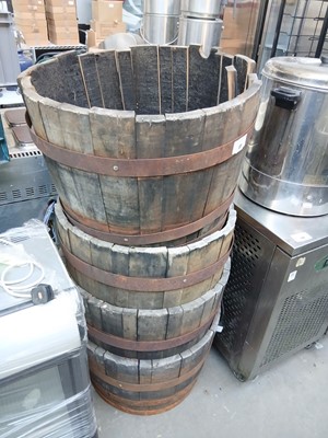 Lot 177 - 4 half barrel planters