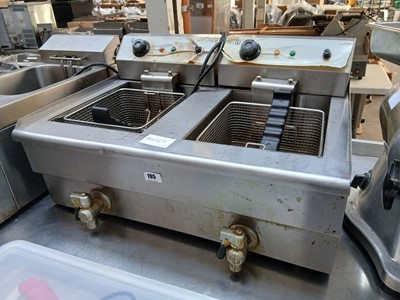 Lot 195 - 70 cm electric Modena bench top twin tank...