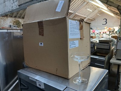 Lot 201 - Box containing cocktail glasses