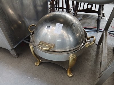 Lot 210 - Decorative and ornate dome-topped chaffing dish