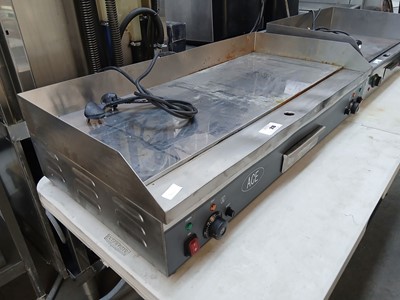 Lot 216 - 100 cm electric Ace 2-burner mirror-top flat...