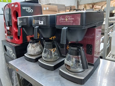 Lot 84 - 3x Bravilor Bonamat filter coffee machines,...